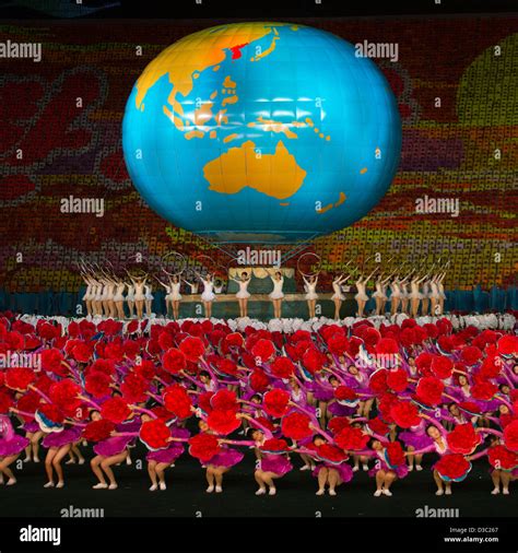 Arirang Mass Games At May Day Stadium, Pyongyang, North Korea Stock ...