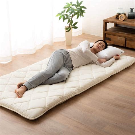 EMOOR Japanese Floor Futon Mattress CLASSE, Full Size (55x79in), White ...
