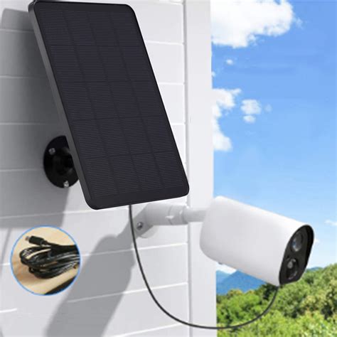 Latrodar Surveillance Camera Doorbell Low Power Consumption Solar Charging Panel Outdoor Solar ...