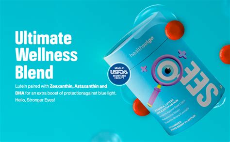 HealthSetGo See Eyehealth Gummies | Vitamin A, C & E With Omega 3 ...