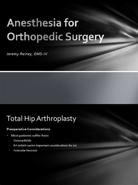 Orthopedic Surgery Anesthesia Management 的图像结果
