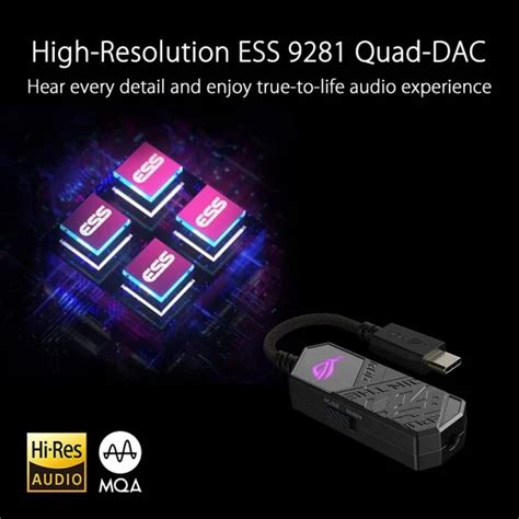 ASUS ROG Clavis USB-C gaming DAC with AI Noise Canceling Mic
