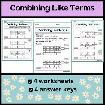 Combining Like Terms for Beginners 的图像结果