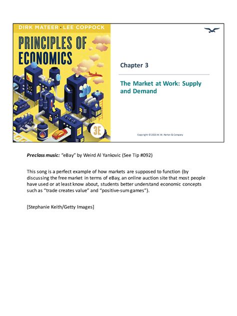 The Market at Work Supply and Demand - ####### Preclass music: “eBay ...