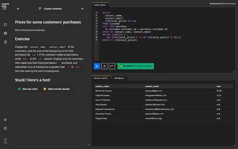 SQL Practice 的图像结果