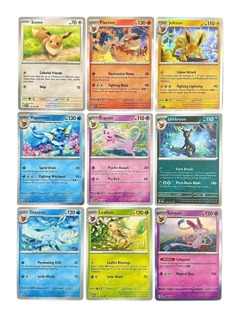 Pokemon: Complete Eeveelution Card Set Espeon India | Ubuy