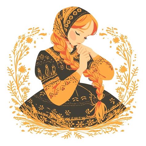 Slovakian woman in traditional lace makers dress | Premium AI-generated ...