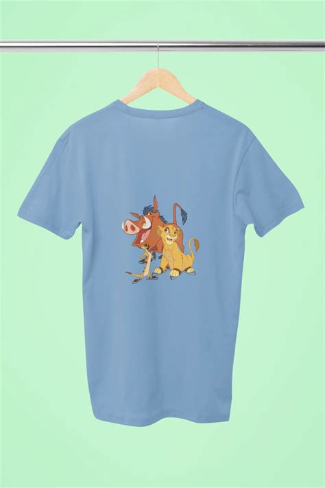 Timon, Simba, Pumbaa Back Print Oversized T-Shirt – Dhaakad Tau