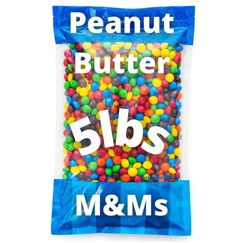 Amazon.com: M&M (5lb Peanut Butter M&M) - Bulk Peanut Butter M&Ms Candy ...