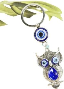 Auto Emporium Evil Eye Studded Owl Keychain Key Chain Price in India ...