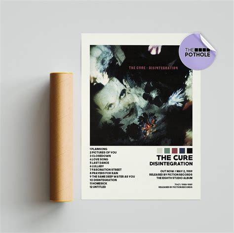 The Cure Posters, Disintegration Poster, the Cure, Disintegration,album Cover Poster, Poster ...