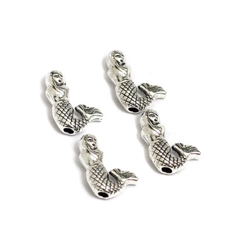 13x9mm, Mermaid German Silver Beads – beadsnfashion