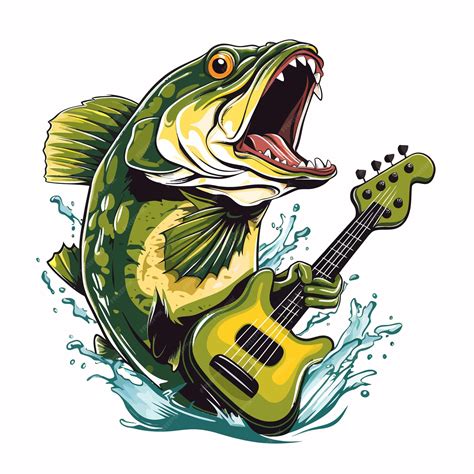 Premium Vector | Professional bass fish clipart