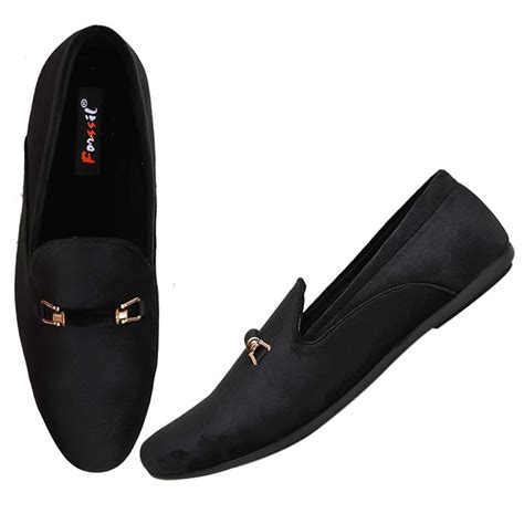 Buy FORSSIL Present Present Buckled Velvet Formal Casual Slip-on ...