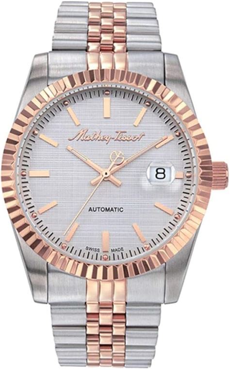 Mathey-Tissot Stainless Steel Swiss Made Black Dial Quartz Analogue ...