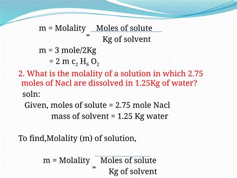 How To Find Molality