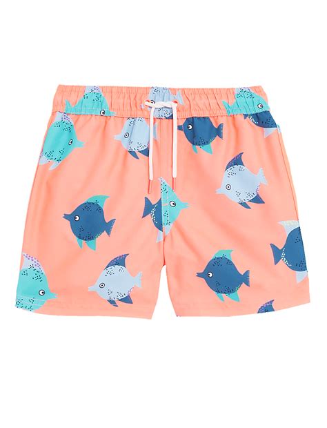 Buy Fish Print Swim Shorts (2-8 Yrs) at Marks & Spencer