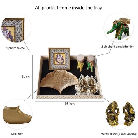 Art Street Diwali Gift Hamper Combo Set, Handmade Decorative & Serving ...