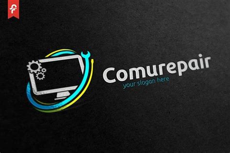 Computer Repair Business Logo Design 的图像结果