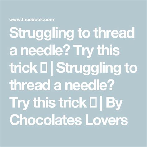 Image result for Threadneedle Trick
