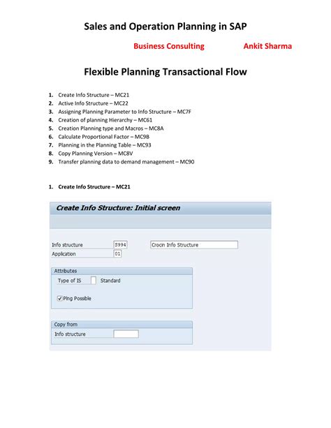 Sales and Operation Planning in SAP | PDF