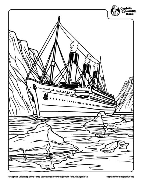 Printable Titanic Coloring Book Pages [2025]