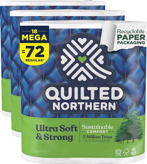 Amazon.com: Quilted Northern Ultra Soft & Strong Toilet Paper with ...