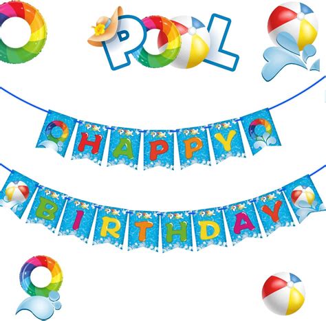 JoyBang Joy Bang Pool Birthday Party Banner, Summer Pool India | Ubuy