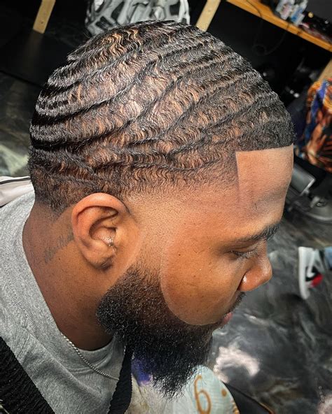 Image result for Barber Tutorial 360 Wave Temp Fade Crispy Line Up Free Hand Trim