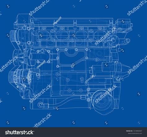 Image result for Engine Line Drawing