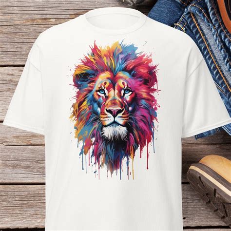 Lion Face Shirt Majestic Lion T Shirt Wild Life Lion T-shirt for Animal ...