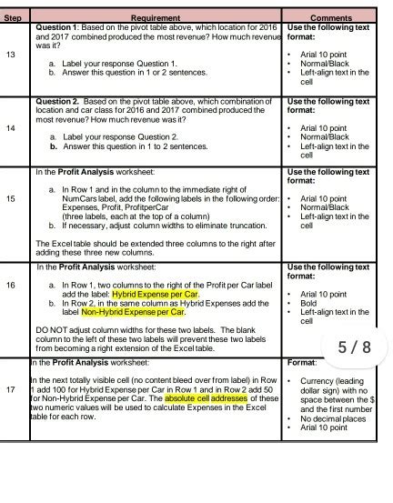 Image result for Excel Module 2 Project 1