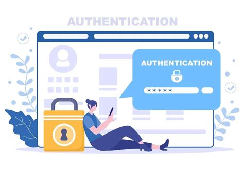 Authentication Tools for Secure Sign-In - Google Safety Center Vector Art Background Vector Art