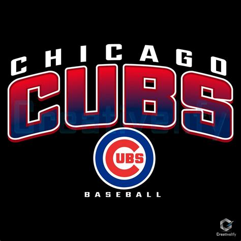 Vintage Chicago Cubs Baseball Logo SVG For Retro Fans - CreativeLify