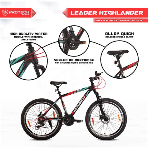 Buy Leader Highlander 26T 21 Speed Alloy Cycle Online In India Leader ...