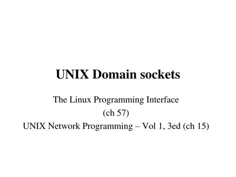 Image result for Unix Domain Socket