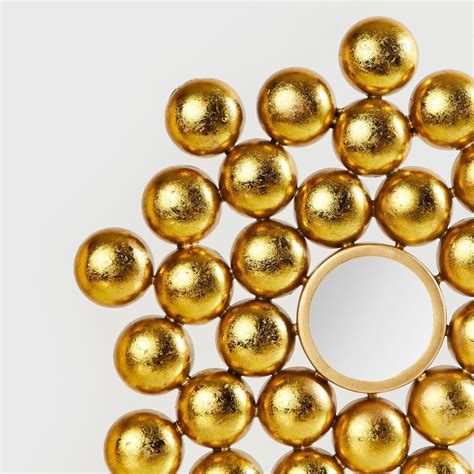 Buy Samara Gold Mirror Sphere Abstract Metal Wall Art - Set of 2 from ...