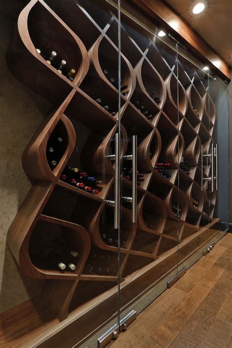 Unique wine storage designed and built by Genuwine Cellars. This wine ...