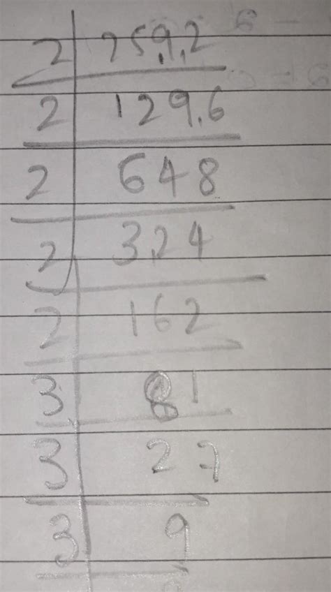 2592 prime factorisation - Brainly.in