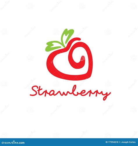 草莓商标设计 红色草莓象 向量例证. 插画 包括有 要素, 徽标, 万维网, 小点, 时髦, 现代, 模式 - 85043828