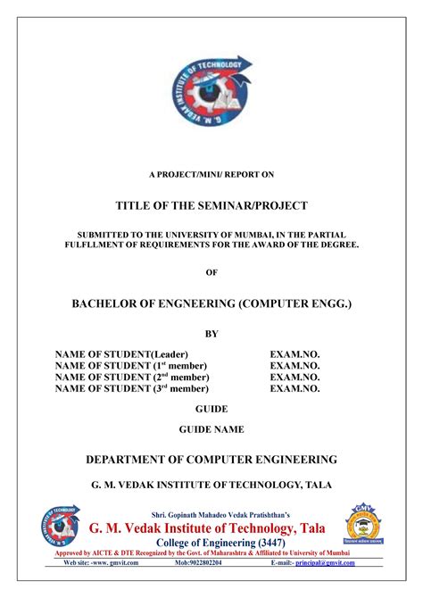 1. First 4 Pages - fdfdsdfsdf - A PROJECT/MINI/ REPORT ON TITLE OF THE ...