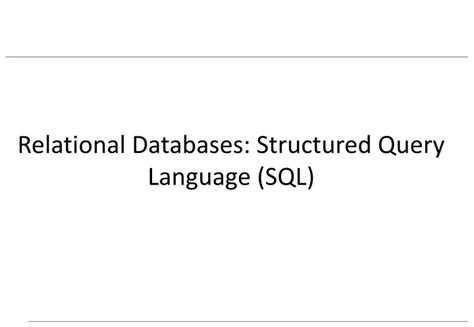 Image result for Relational Database and Query Language