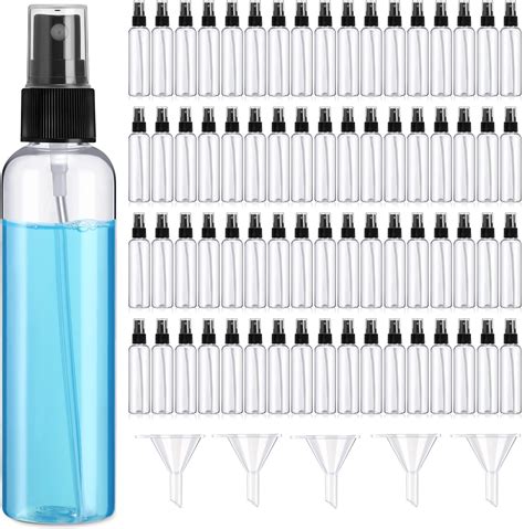 Amazon.com: Layhit 100 Pcs Mini Spray Bottles 4 oz Clear Alcohol Spray ...