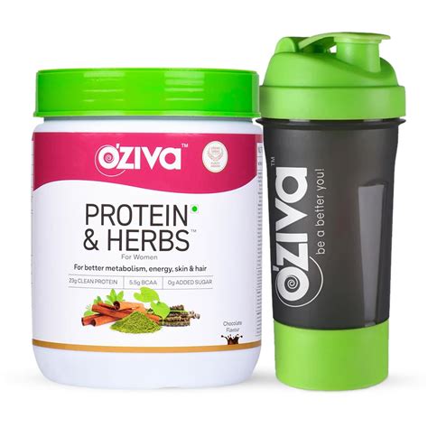 OZiva Protein & Herbs for Women to Reduce Body Fat, Manage Weight ...