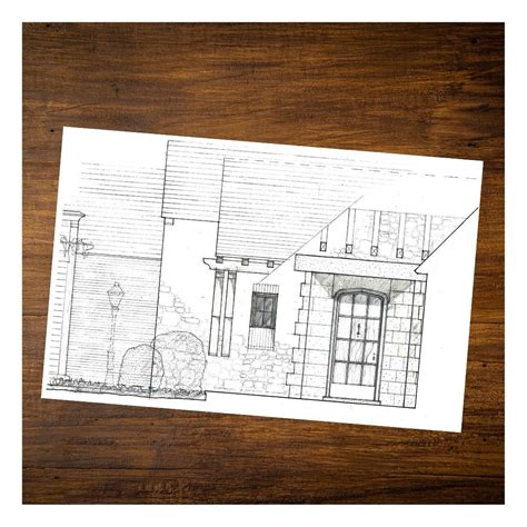 JD Caldwell Architect | Bringing the vision for a front entry to life begins with a sketch ...
