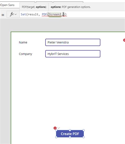 Image result for Power Apps PDF From Table Data