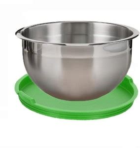 LIFEMUSIC Stainless Steel with Lid Storage Bowl Stainless Steel Mixing ...