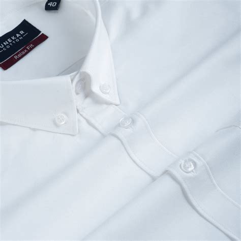 White Colour Cotton Oxford Button Down Collar Shirt For Men – Punekar ...