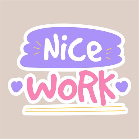 Good Work Sticker 的图像结果