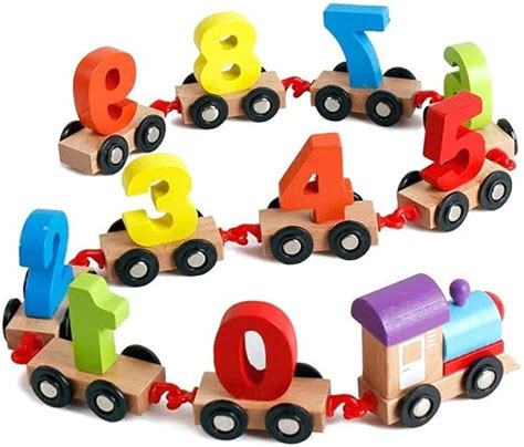 Buy ESnipe Mart Wood Digital Model Train, Pack Of 1, Multicolour, Kid ...